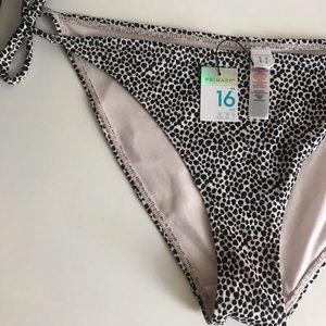 Dalmatian Print Low Rise Bikini Bottom